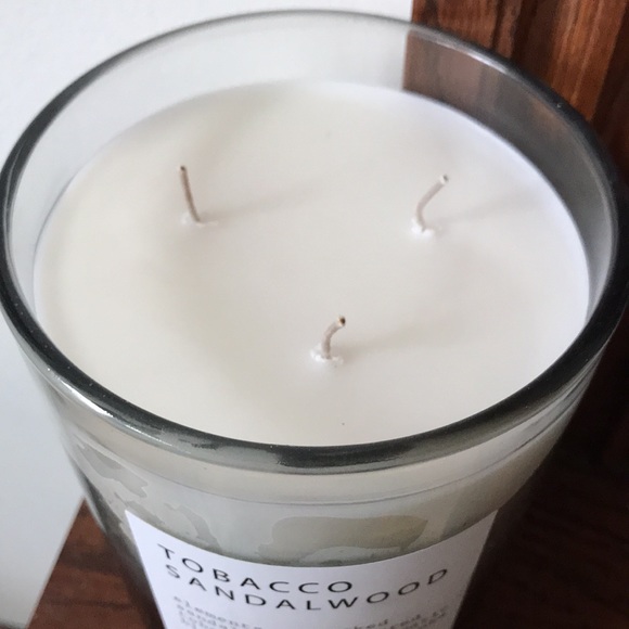 3 Wick 100 hr luxury candle-tobacco sandalwood - Picture 4 of 5